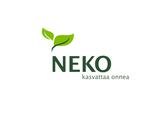 Graafisen ilmeen suunnittelu ja toteutus: logo, tuote-etikettipohja.  Neko toimii puutarhatuotteiden valmistajana ja jälleenmyyjänä. www.neko.fi